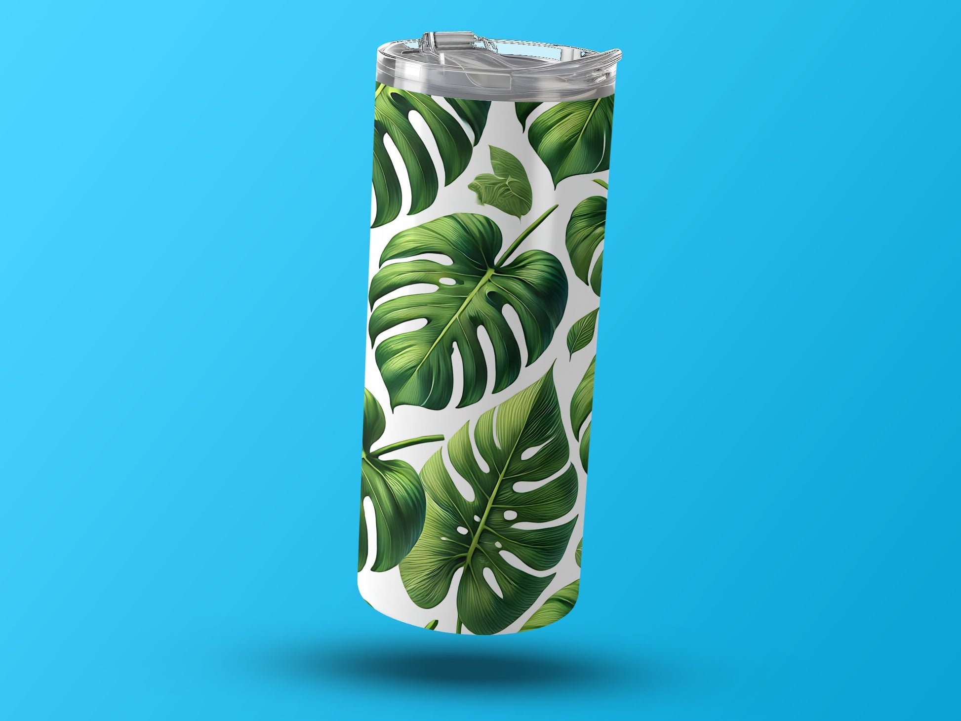 Tropical Monstera Leaf Print Insulated Tumbler product