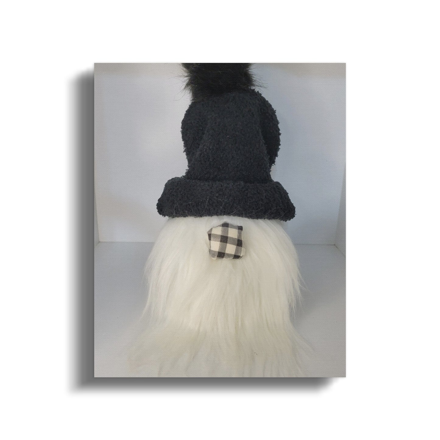 Cozy Winter Gnome with Checkered Details Decoration