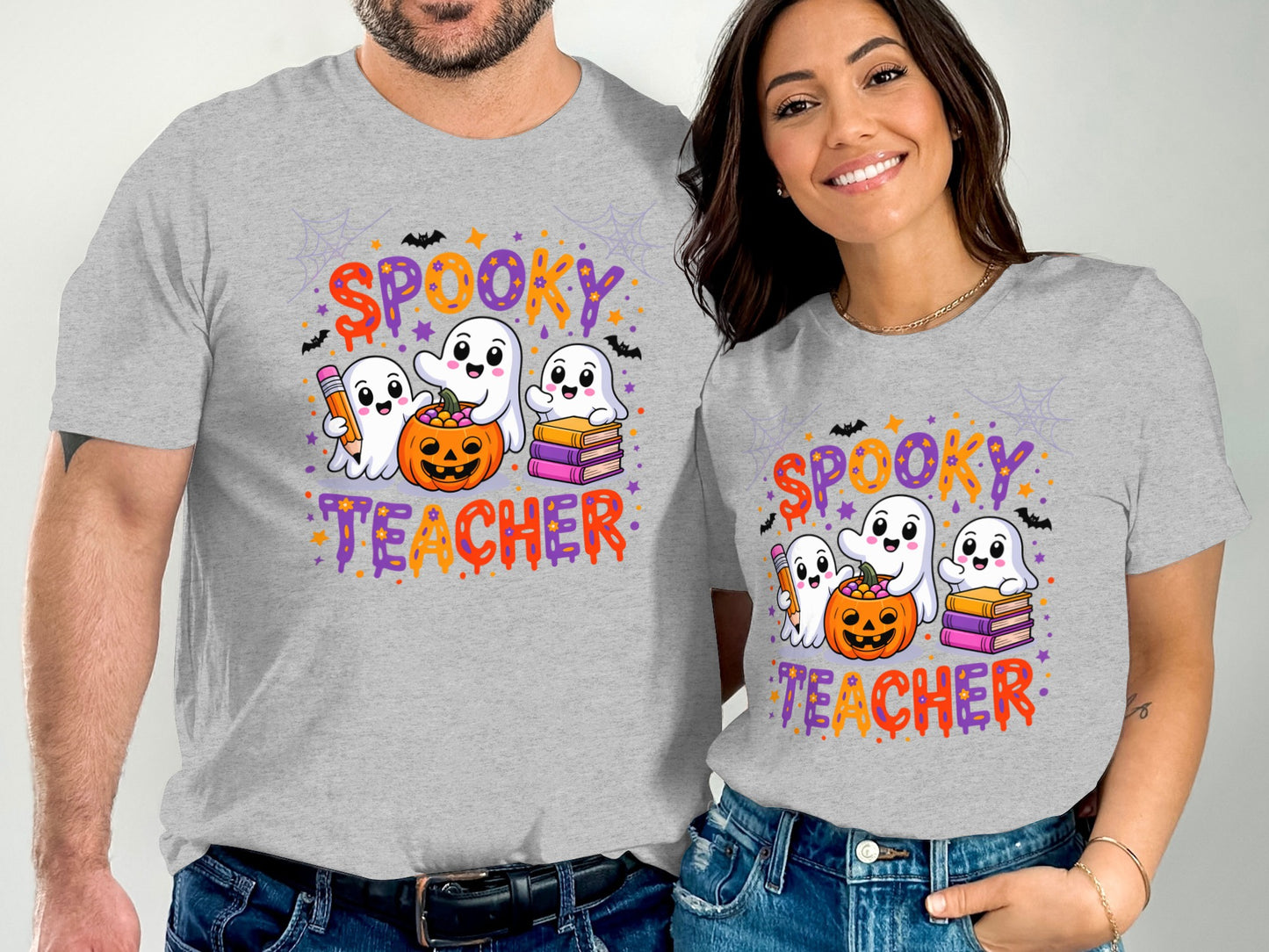 Spooky Teacher Ghost Halloween Graphic Shirt product