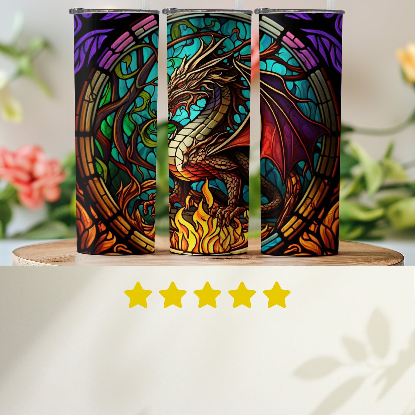 Stunning Dragon Art Triptych Print Decoration product