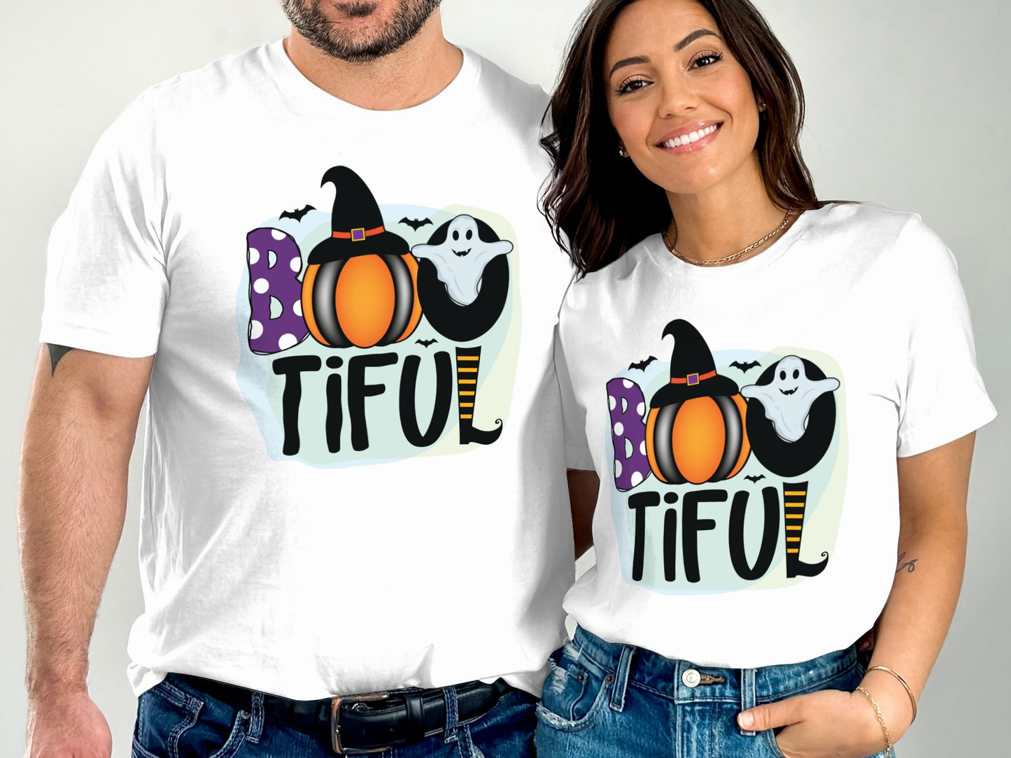 Cute Halloween Boo Ghost Graphics Printed T-shirt product
