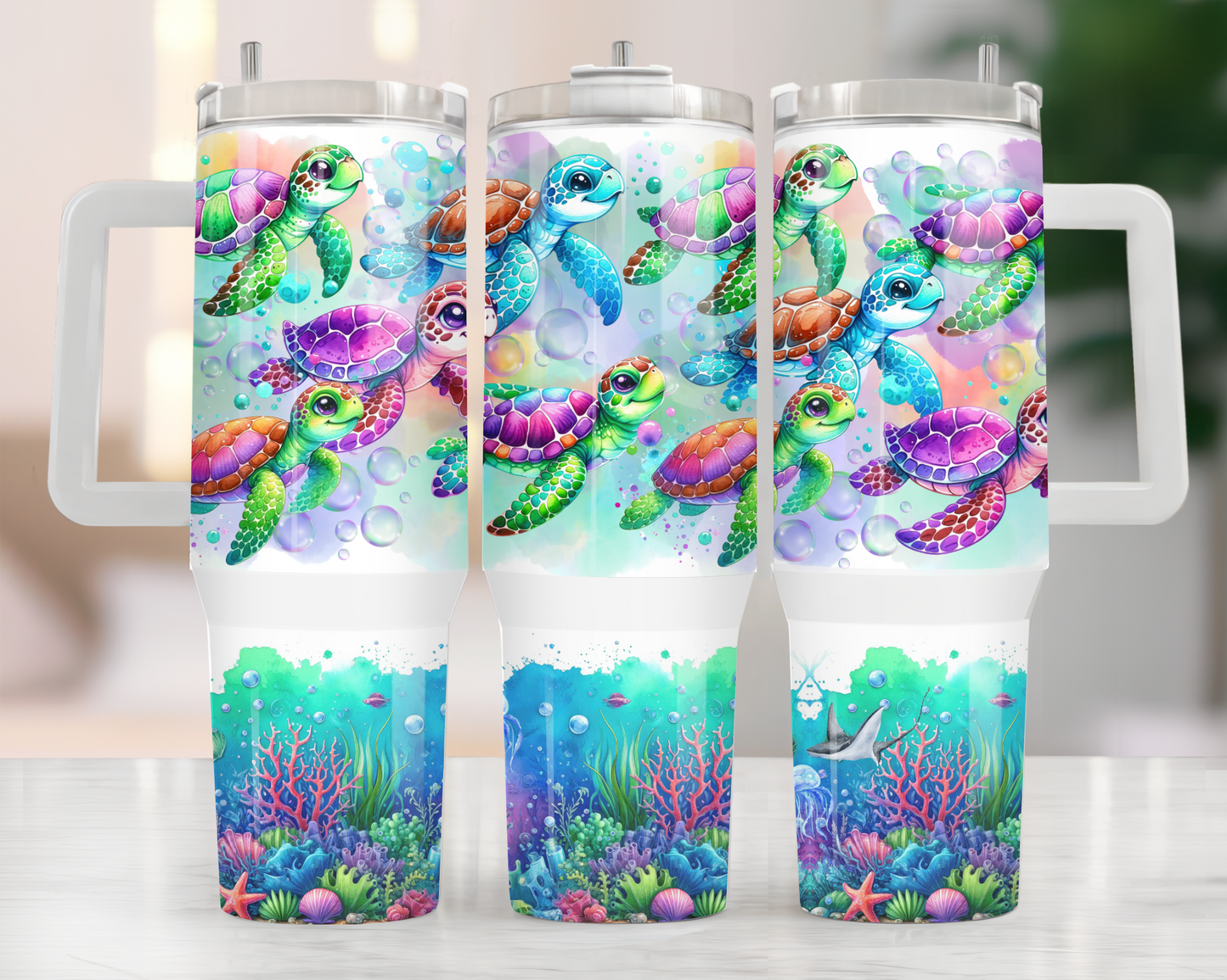 Turtles--- 40 oz Tumbler