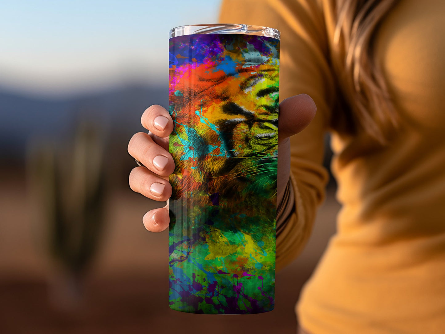Vibrant Tiger Design Insulated Drinkware Tumbler product