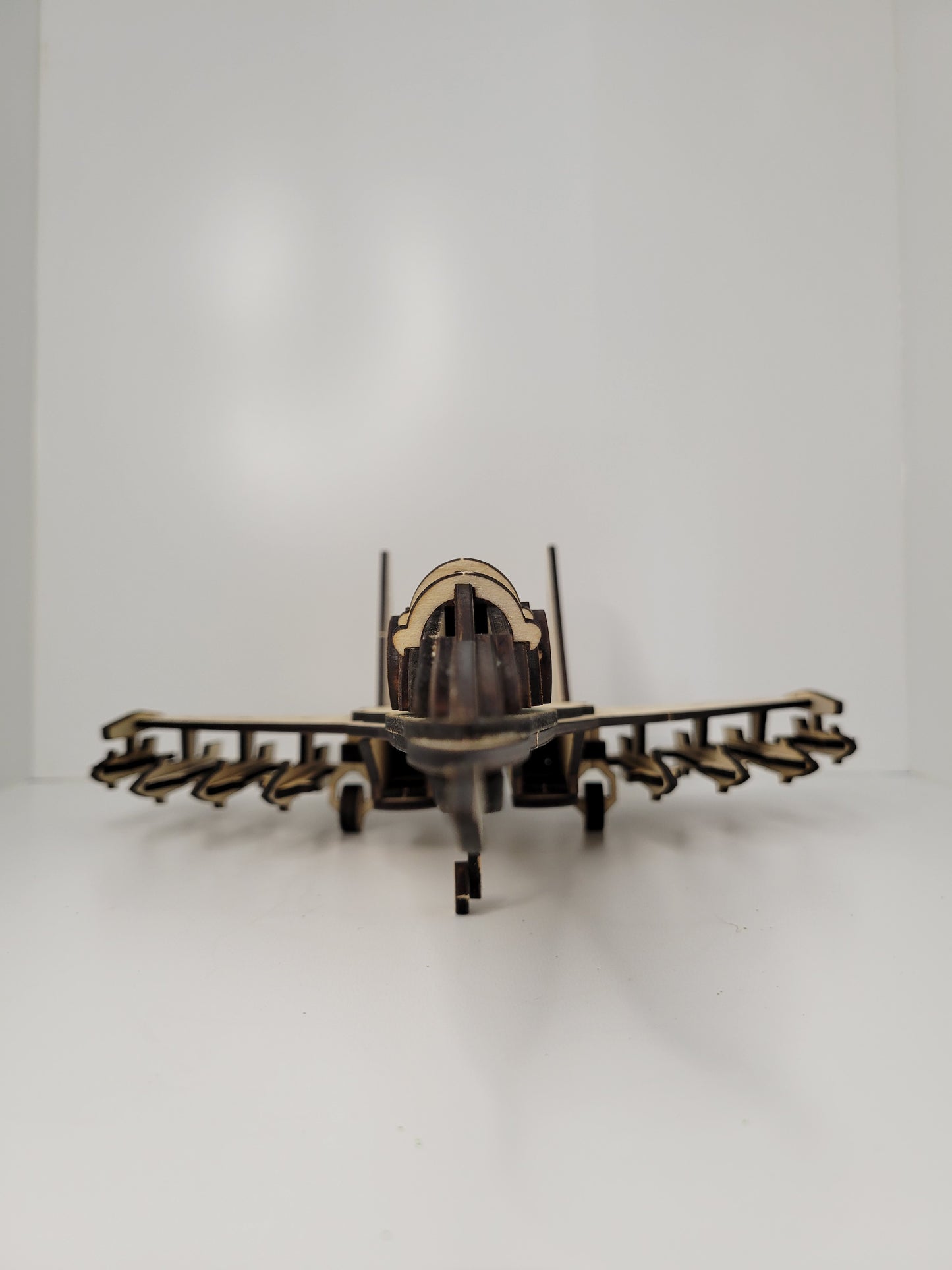 Wooden Airplane Model Toy Decorative Craft