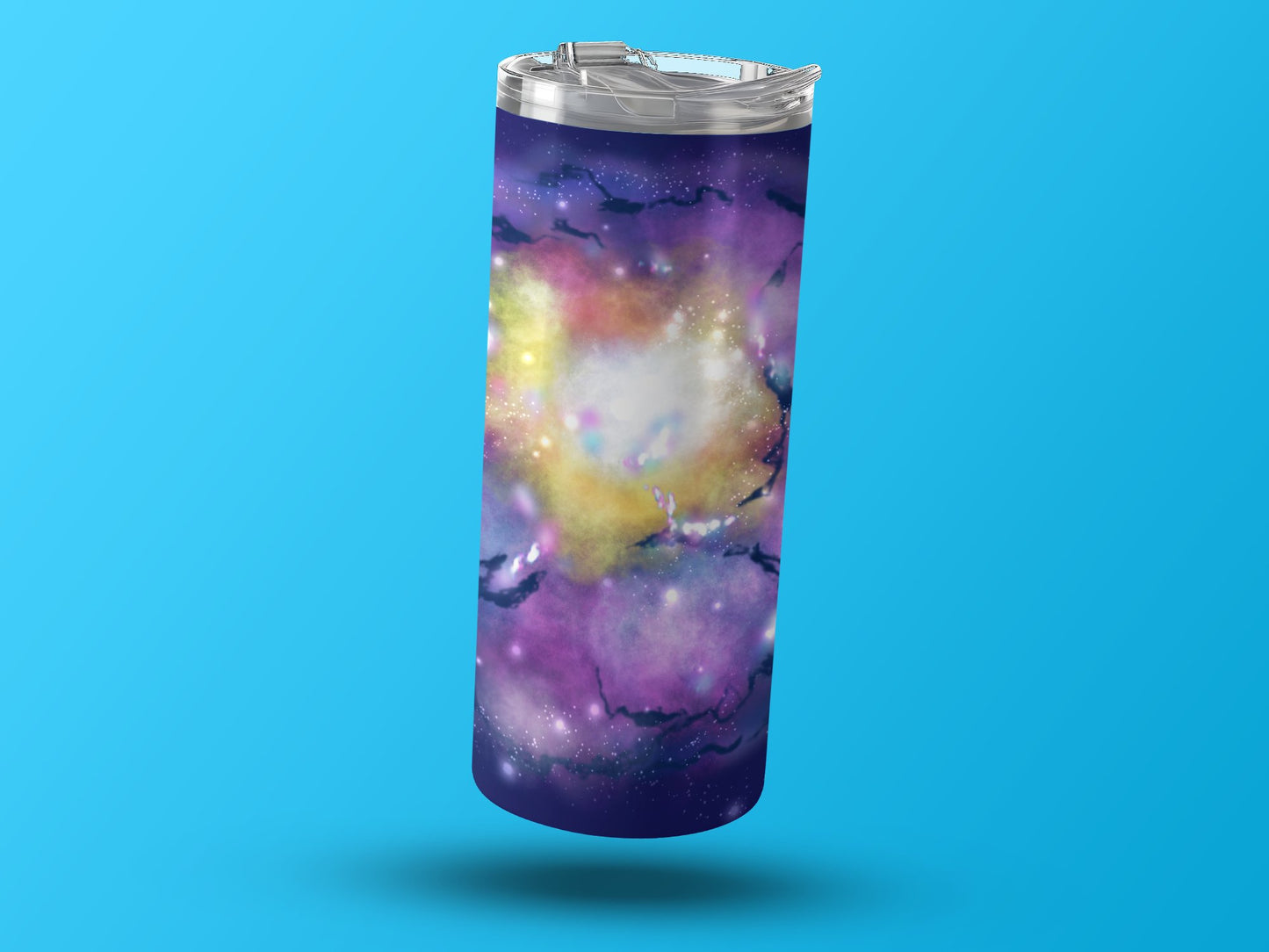 Beautiful Galaxy Themed Tumbler Cup Vibrant Colors Tumbler product