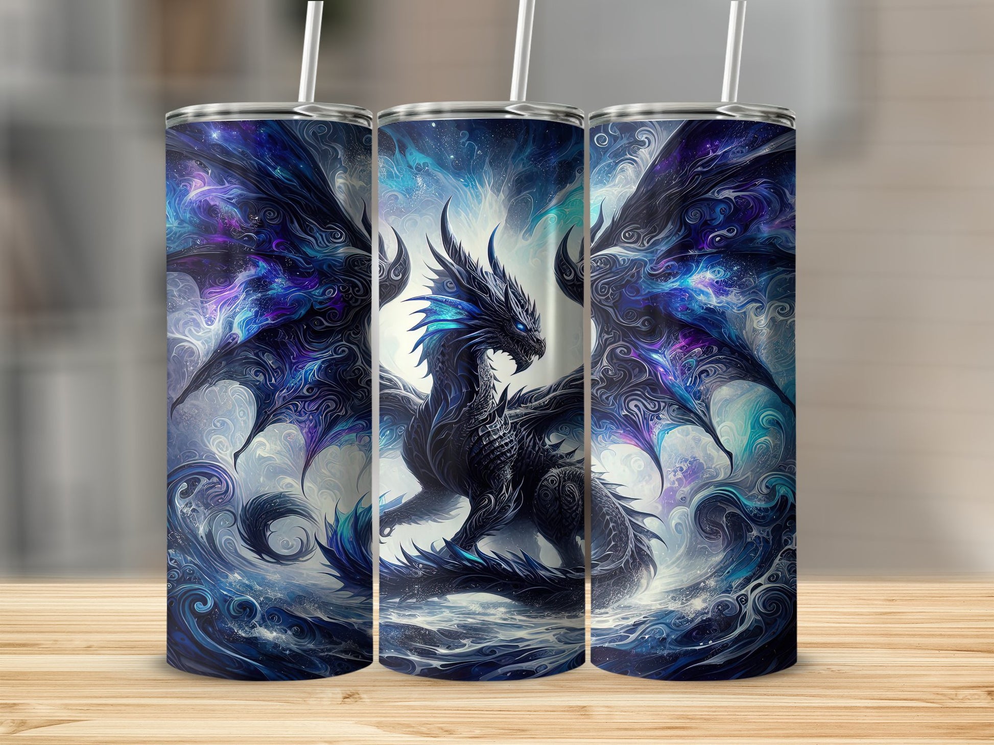 Black Dragon Epic Fantasy Design Tumbler product