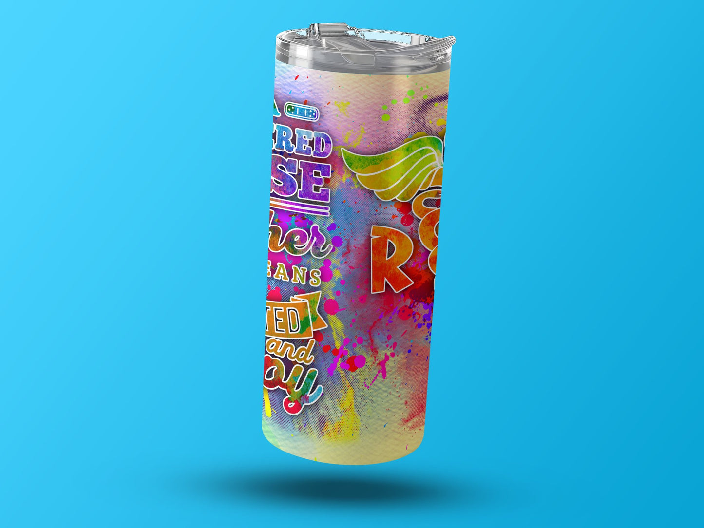 Vibrant Multicolored Drinkware with Straw product