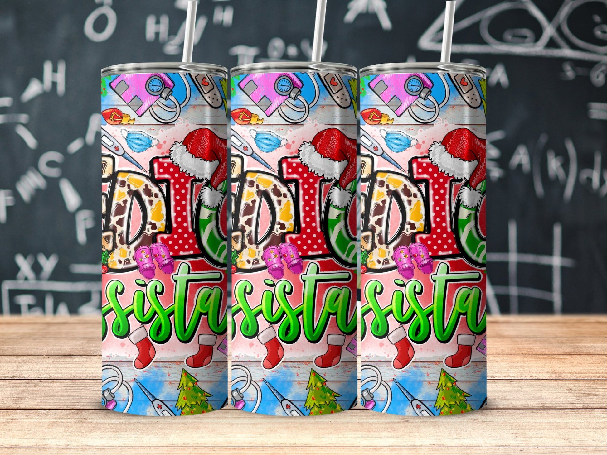 Christmas Sisters Themed Stainless Steel Tumbler product