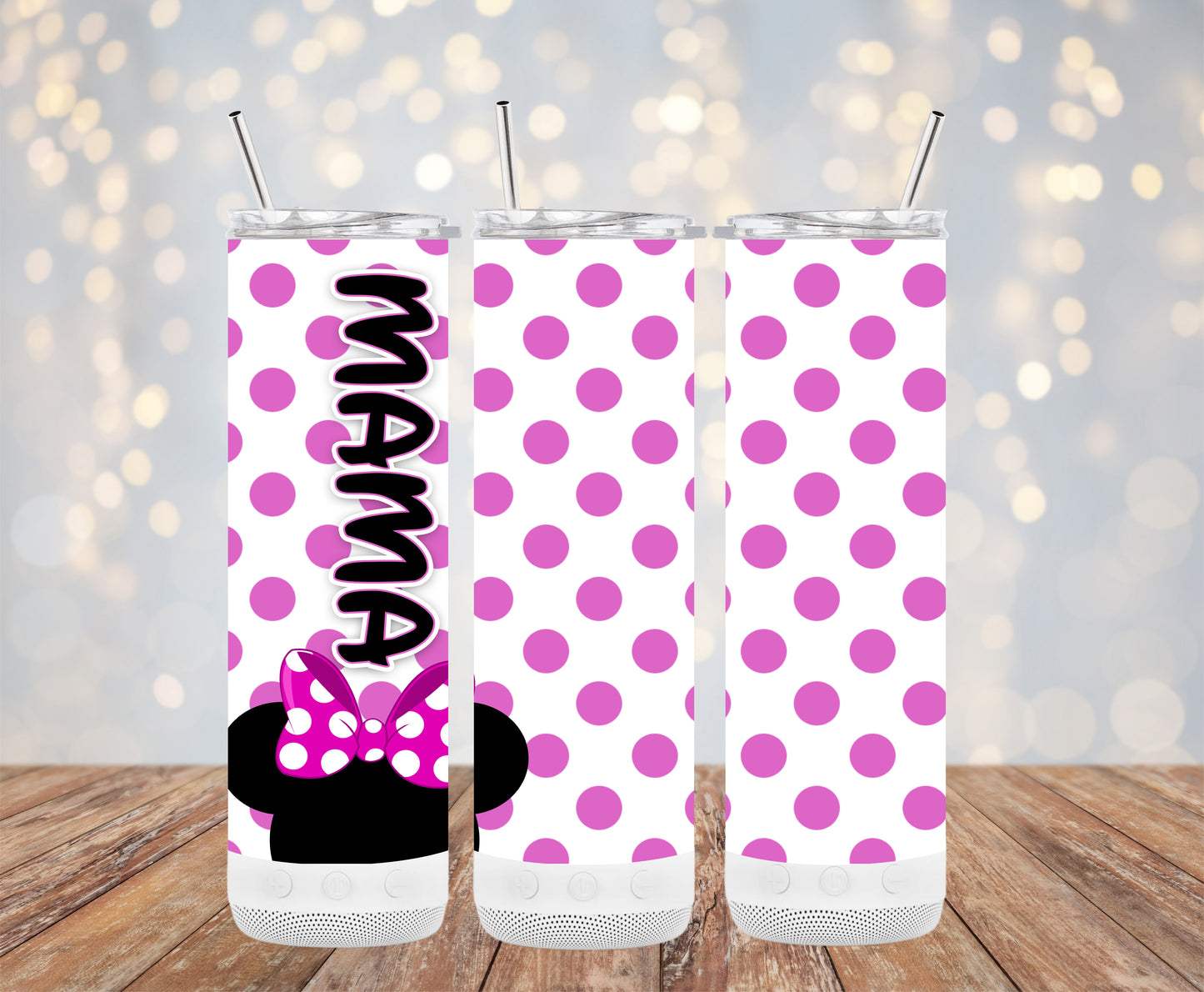 Mama Mini Pink Dots Tumbler