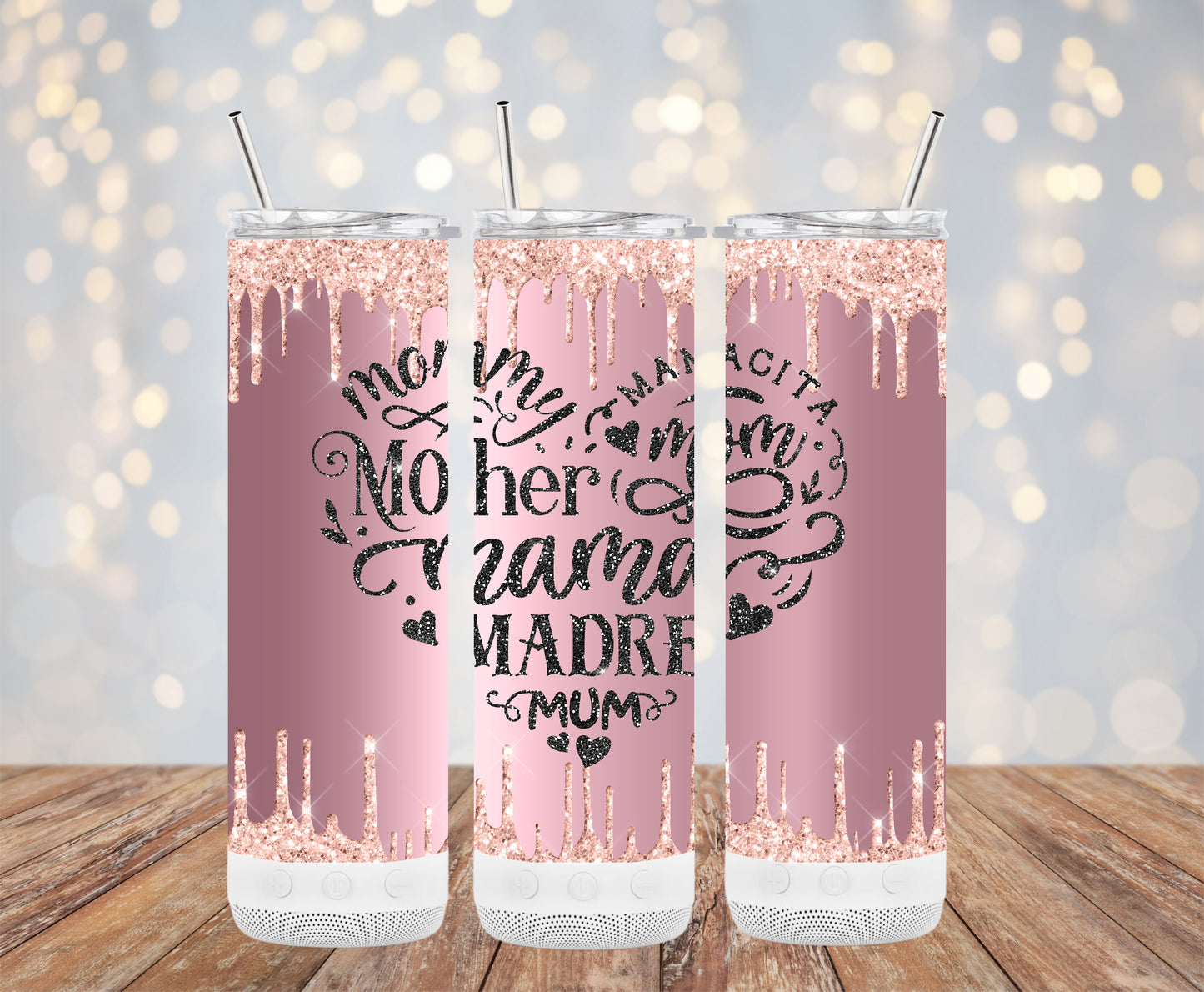 Heart of Mother names Tumbler