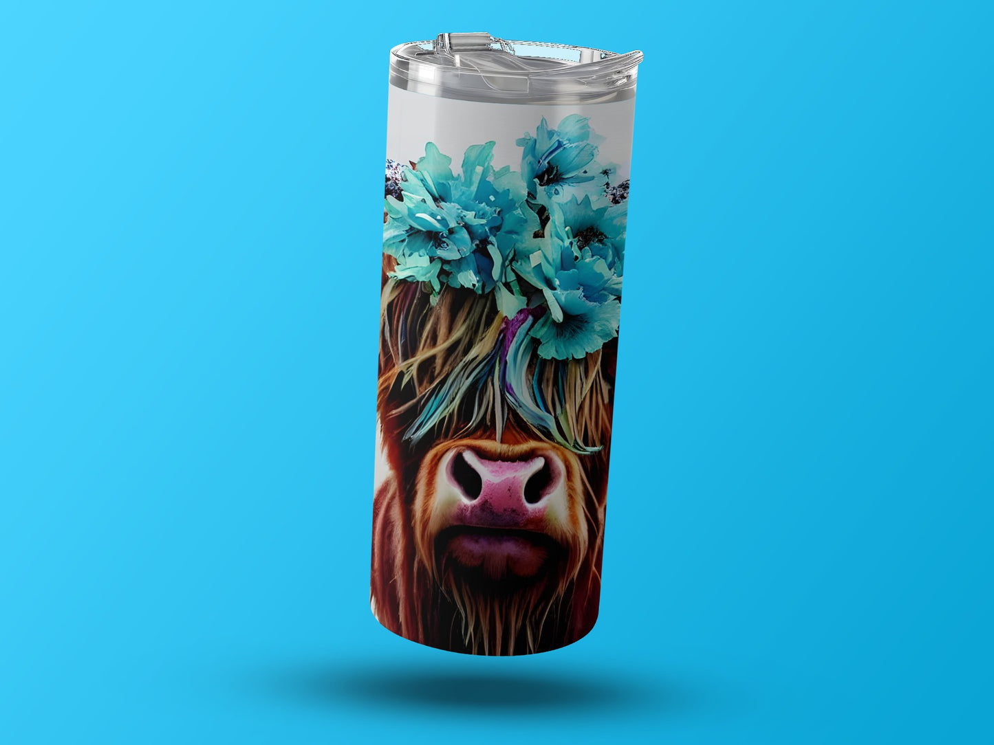 Highland Cow With Floral Crown Tumbler product type