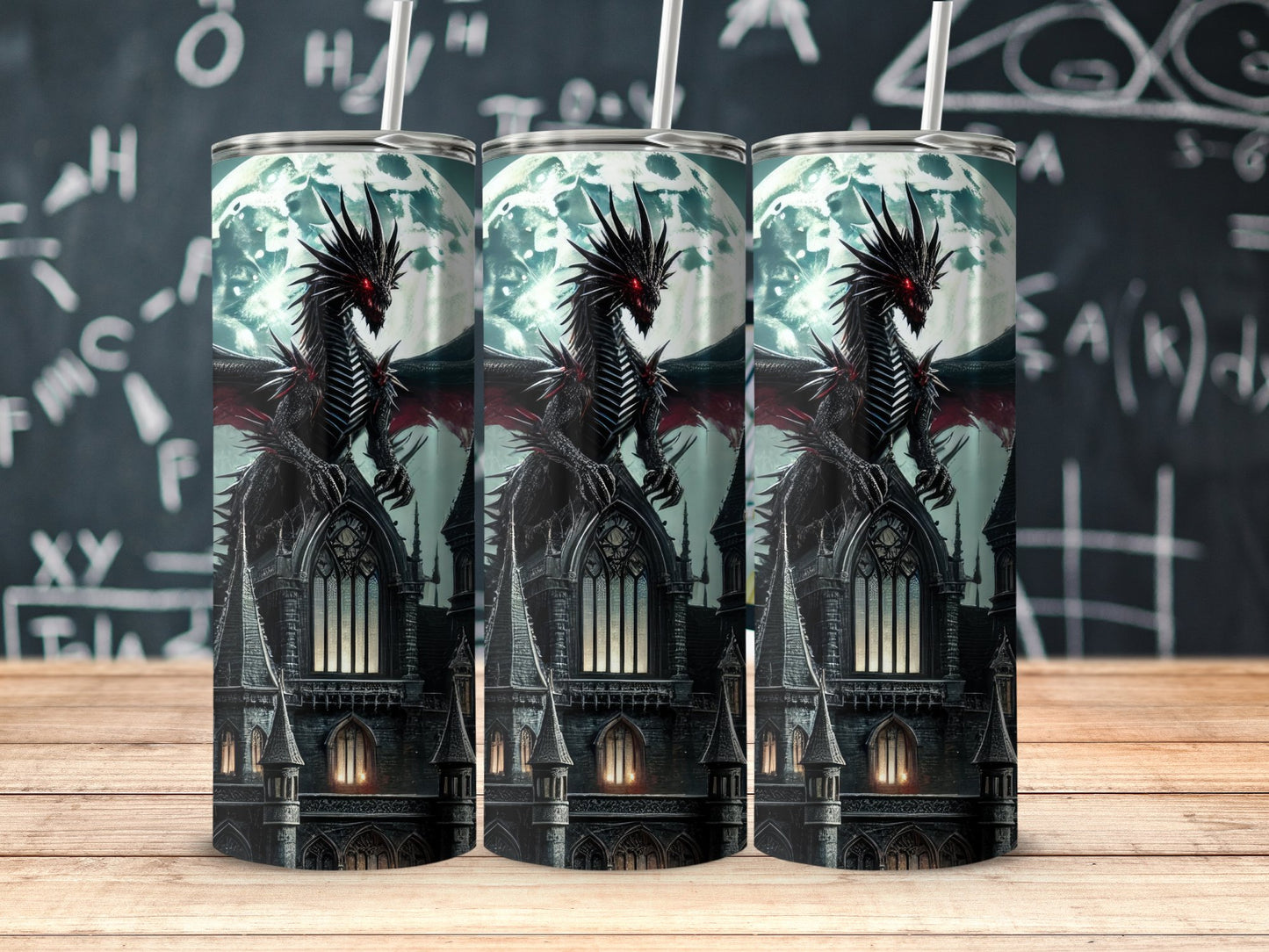 Gothic Castle Dark Dragon Fantasy Drinkware product type