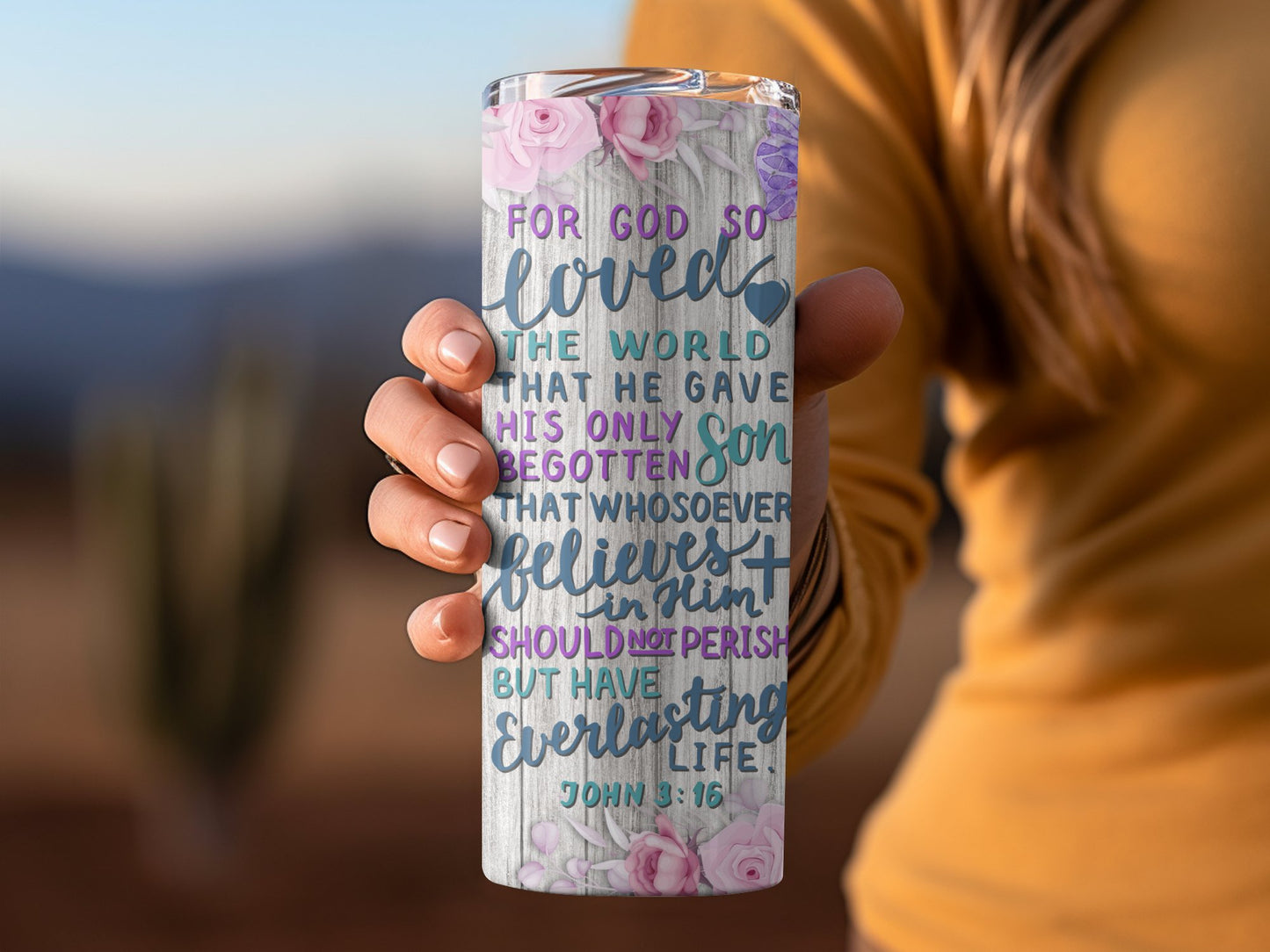 Loved the World Scripture Tumbler Inspirational product