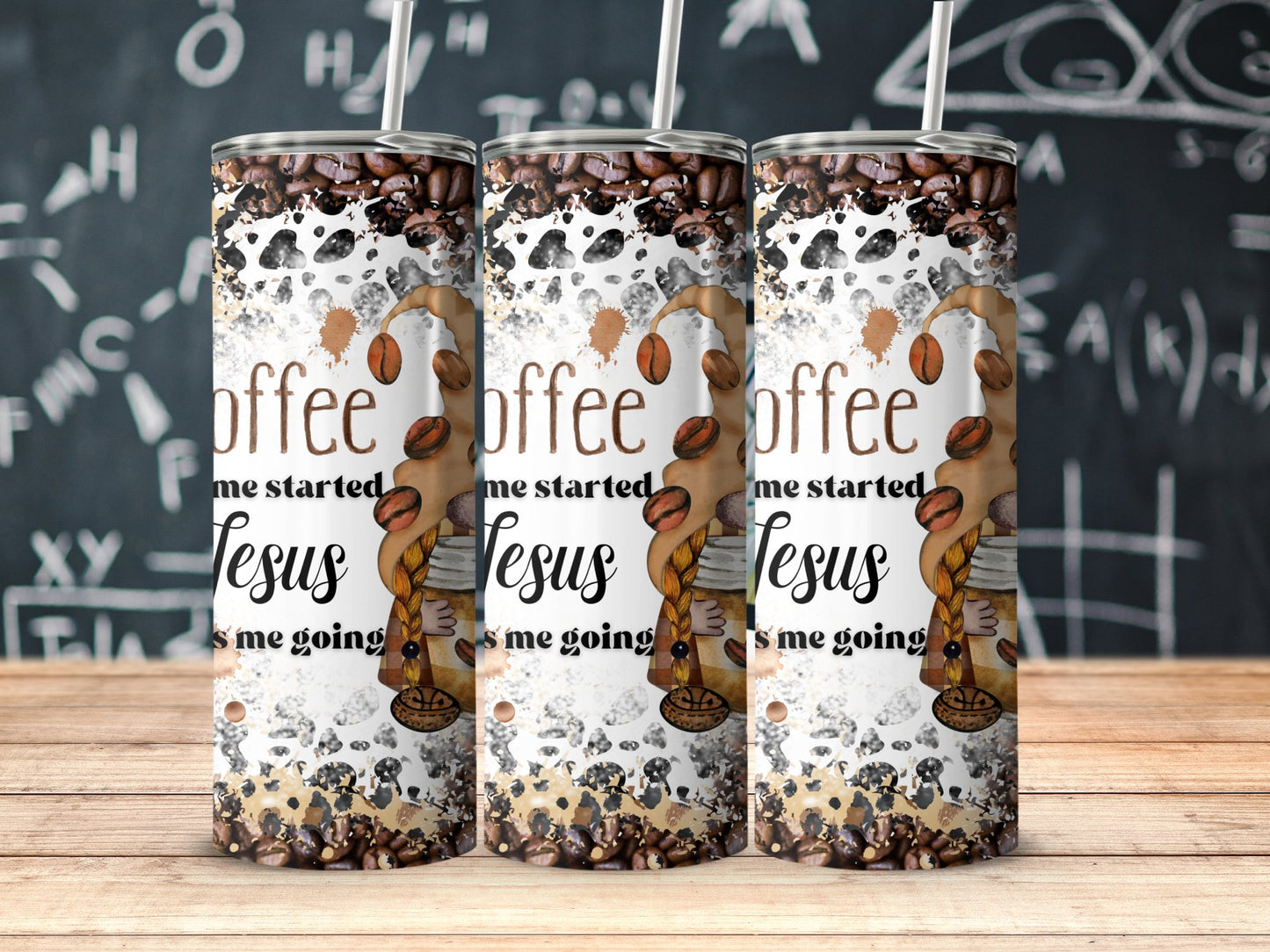 Coffee Keeps Me Going Inspirational Coffee Tumbler product