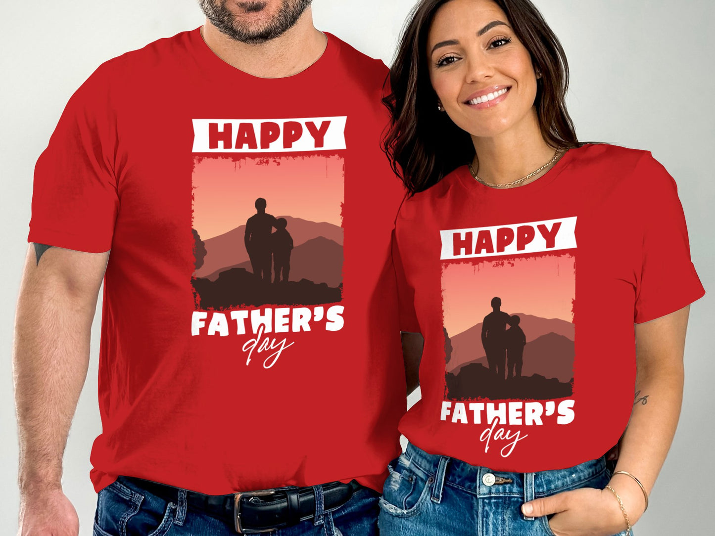 Happy Father's Day Red Holiday T-shirts product type
