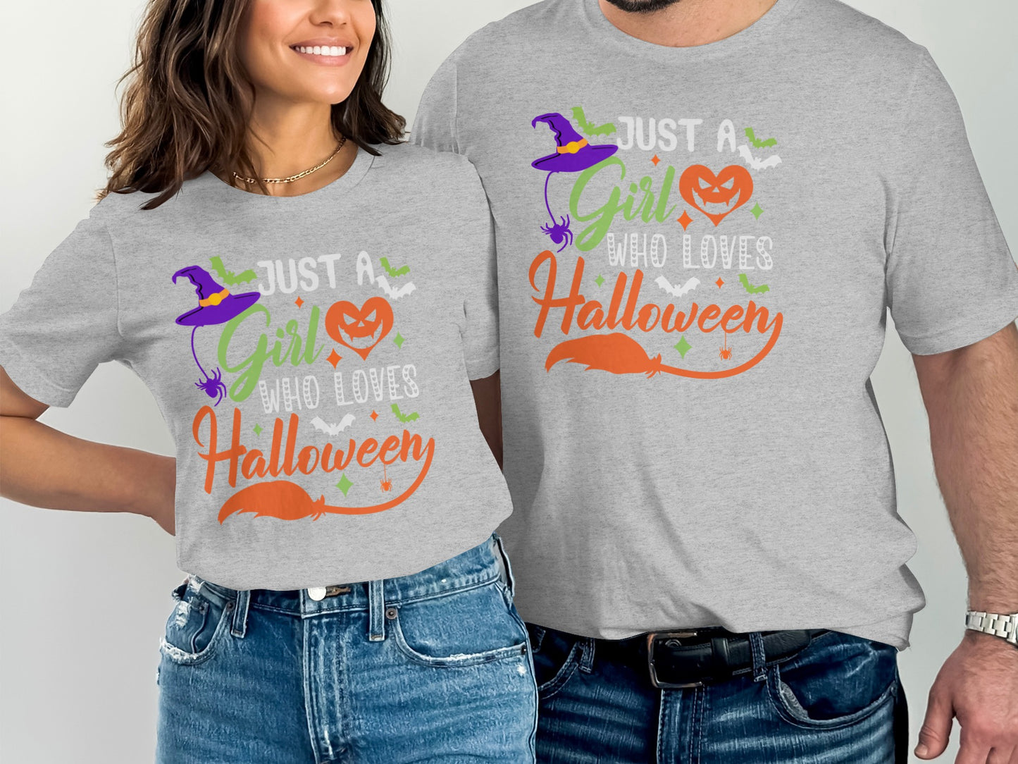 Just A Girl Who Loves Halloween graphic t-shirt product