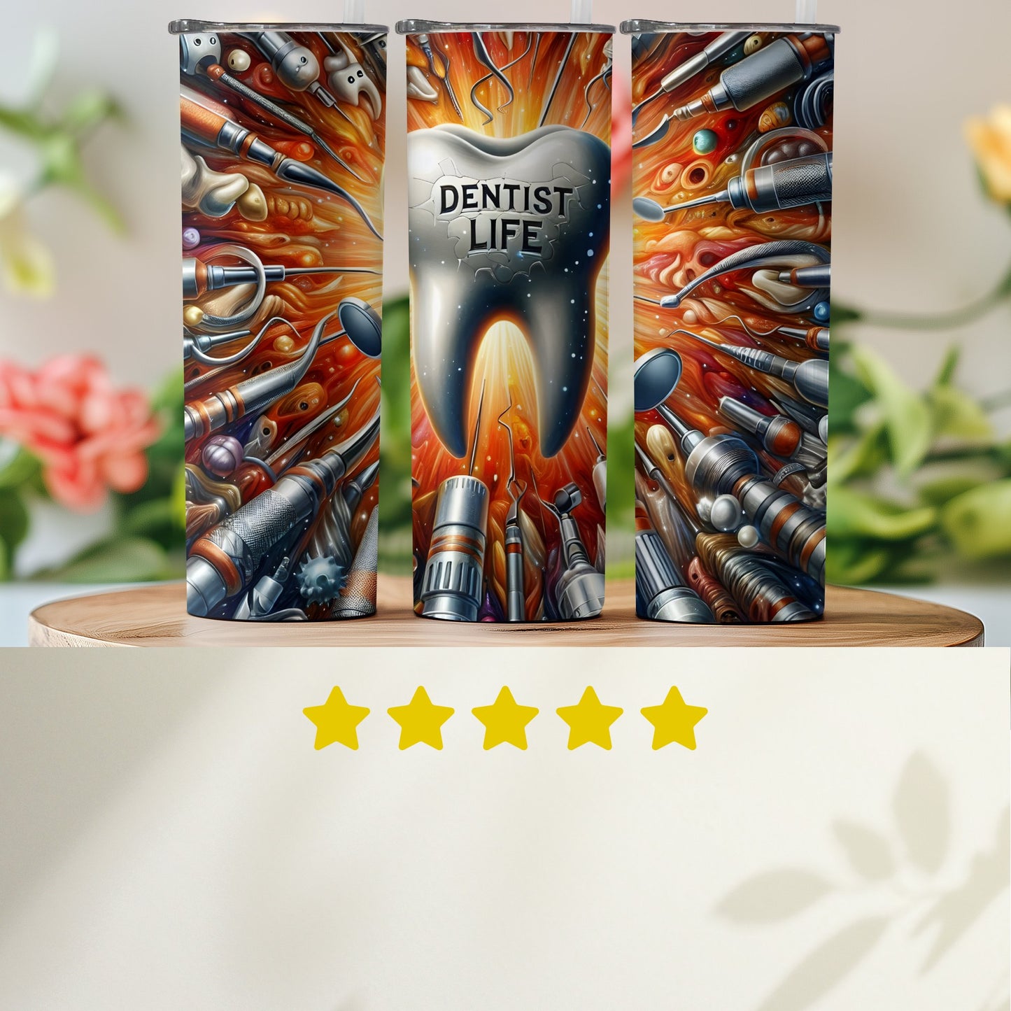 Dentist Life Themed Artistic Tumbler product