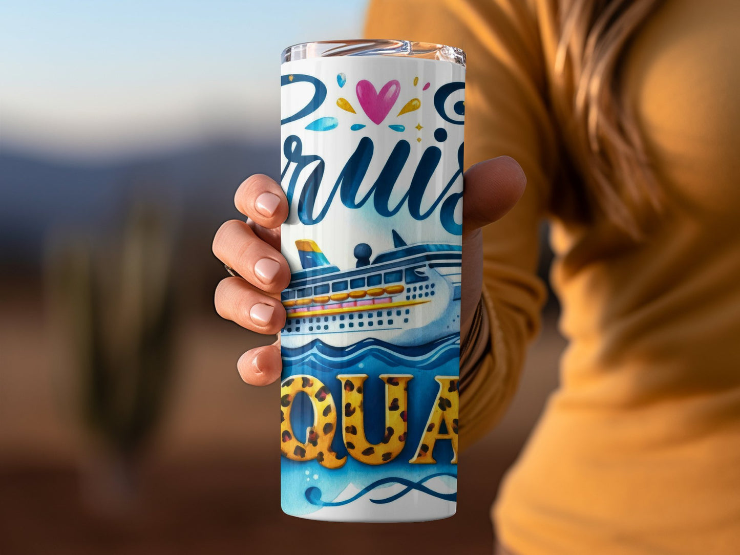 Colorful Cruise Squad Travel Mug for Beverage Holders