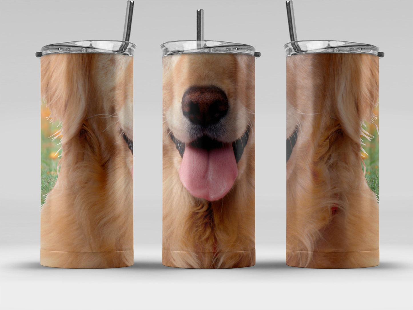 Golden Retriever Dog Face Tall Tumbler product