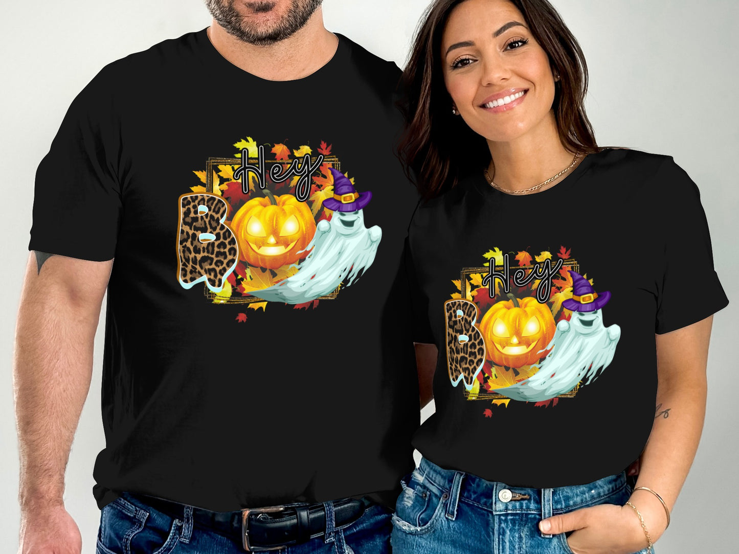 Halloween Pumpkin Ghost Boo Hey T-shirt product