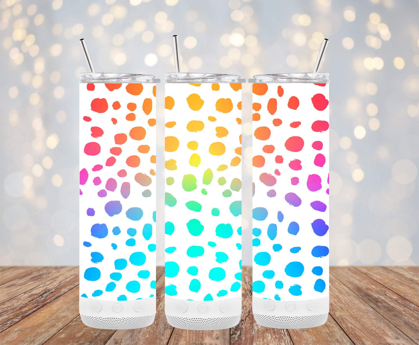 Colorful Gradient Polka Dot Tall Tumbler product