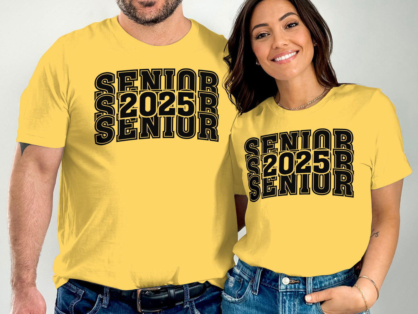 Senior 2025 Bold Print T-Shirt, Unisex Graduation Tee, Trendy High School Senior Shirt, Class of 2025 Apparel, Gift Idea
