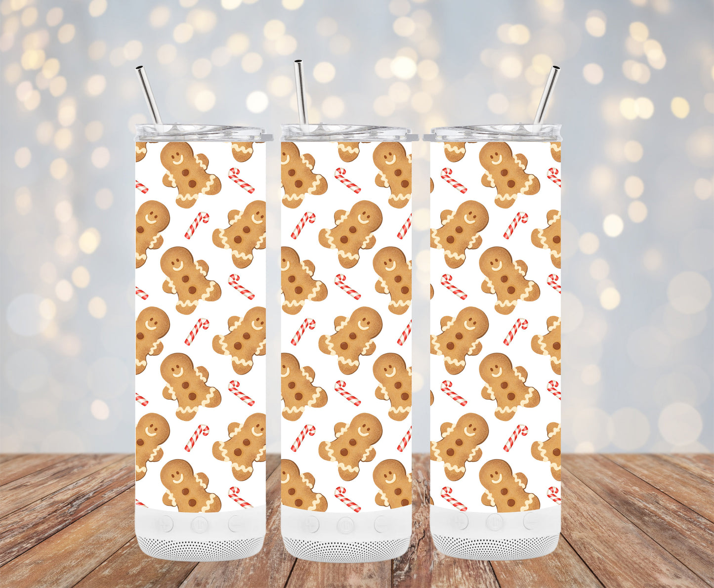 Gingerbread Man and Candy Cane Tumblers 6216180 Christmas Tumbler