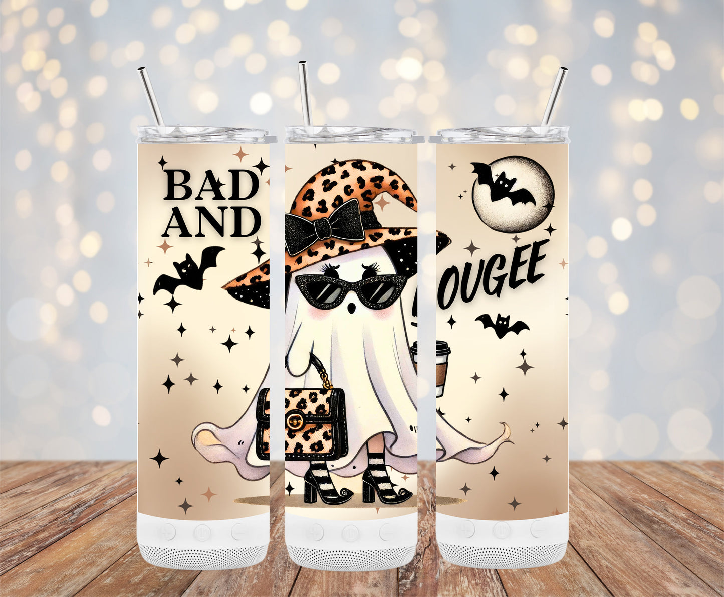 Bad And Bougee Halloween Ghost Tumblers