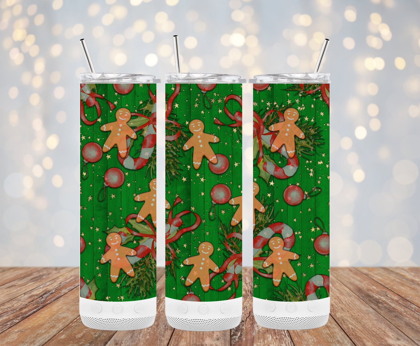 Christmas Gingerbread and Candy Cane Holiday Tumblers 6216216 Christmas Tumbler