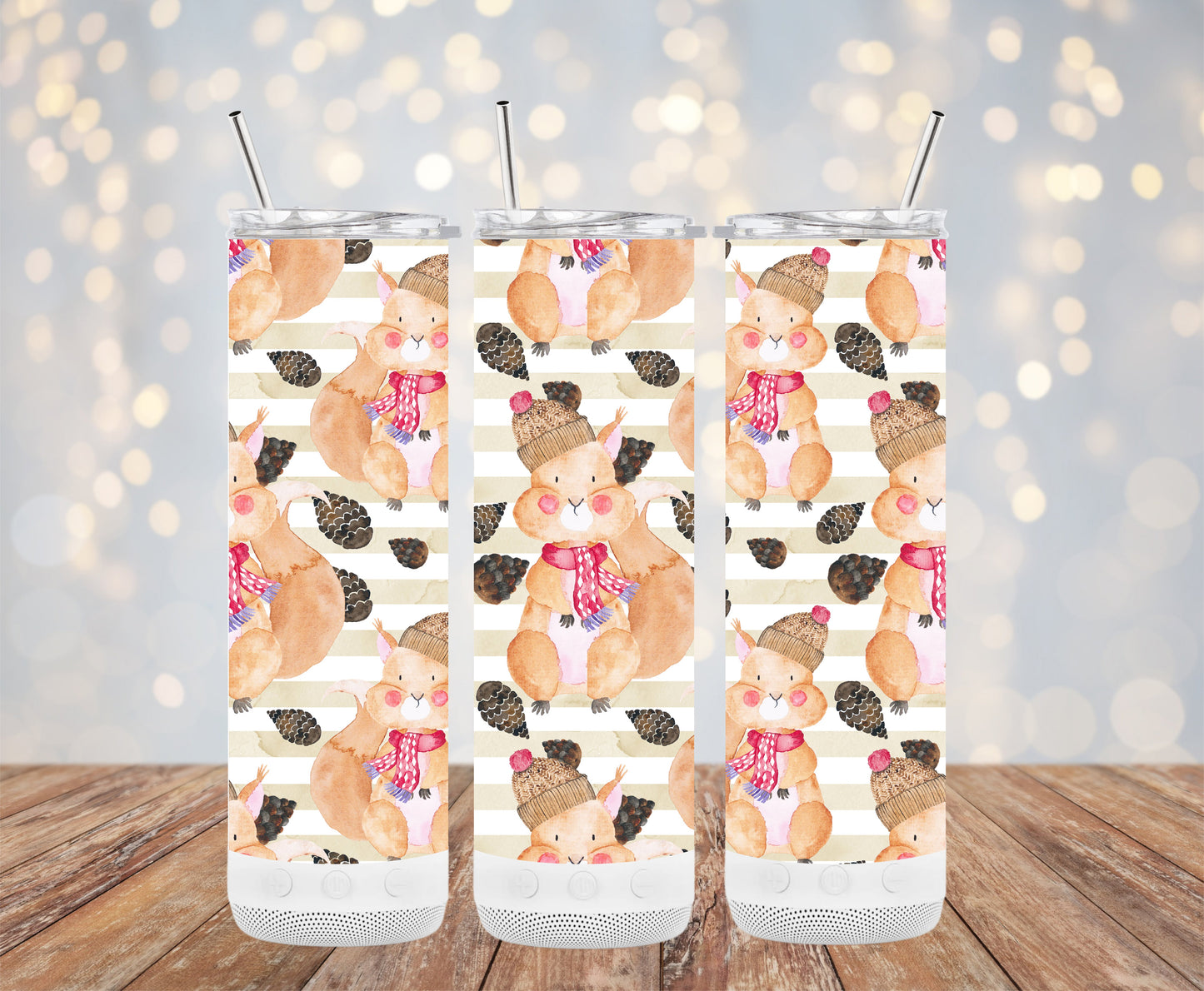 Adorable Forest Animals with Winter Accessories Tumblers 6216107 Christmas Tumbler