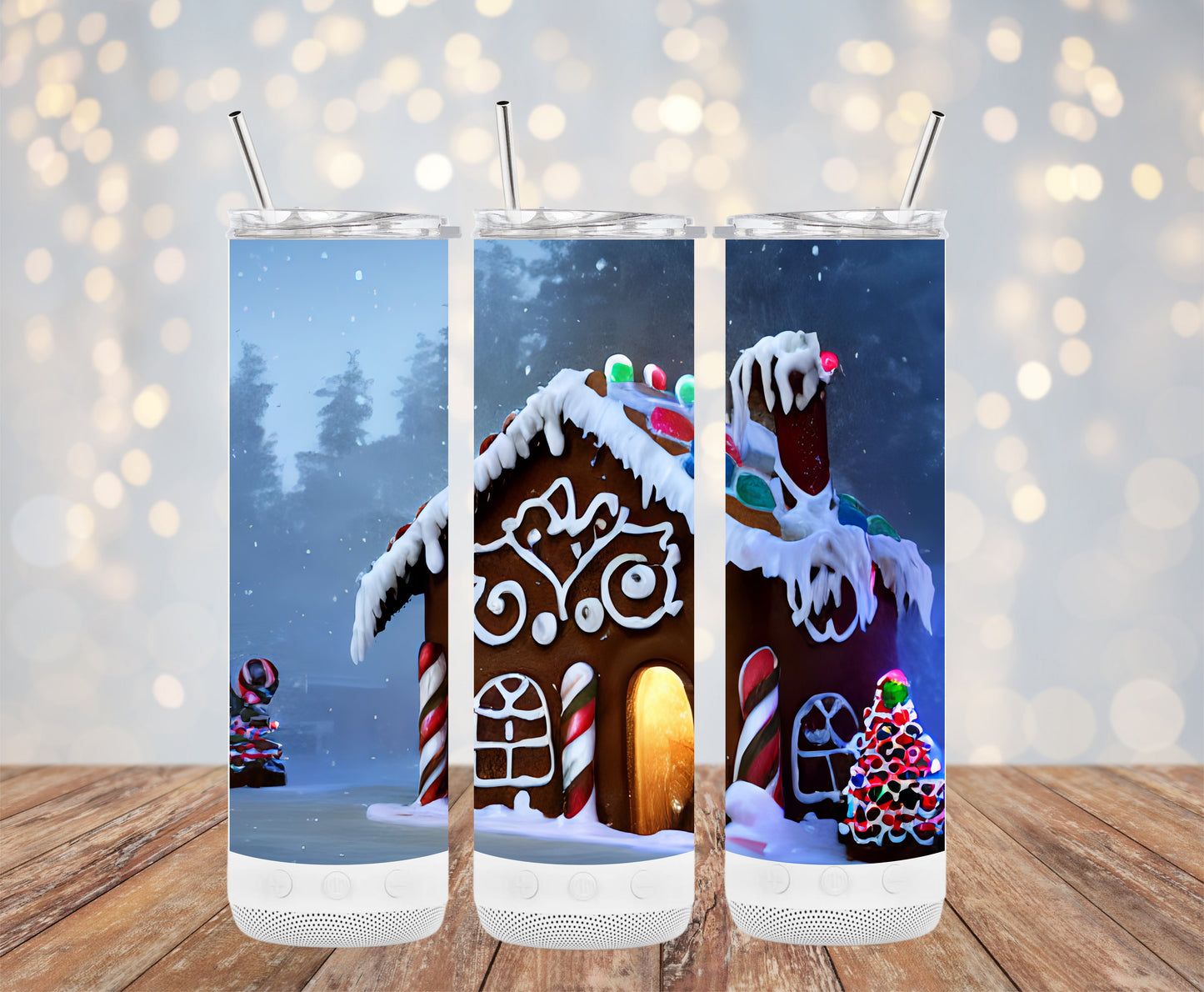 Festive Gingerbread House Design Tumblers 6216227