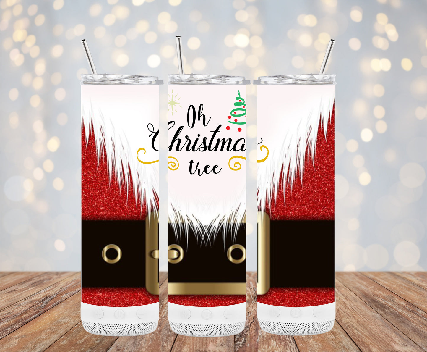 Oh Christmas Tree Santa Design Holiday Tumblers 6216147