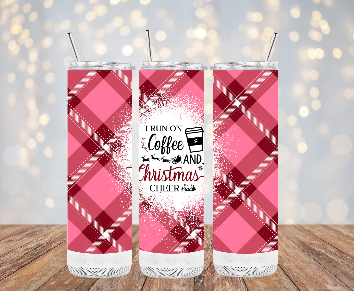 I Run On Coffee And Christmas Cheer Tumblers 6216170 Christmas Tumbler