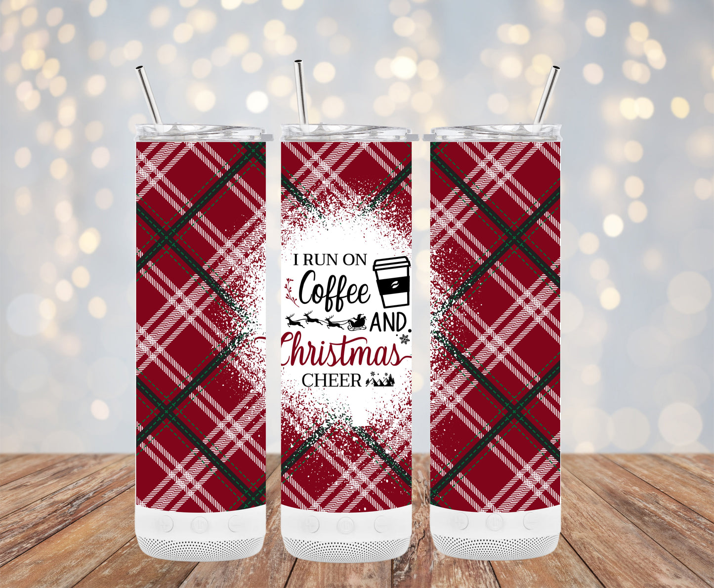 I Run on Coffee and Christmas Cheer Tumblers 6216169 Christmas Tumbler