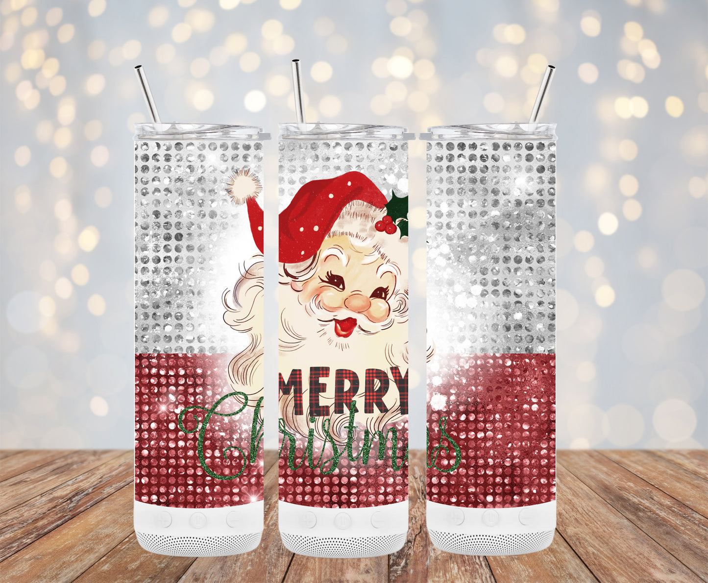 Festive Merry Christmas Santa Claus Design Tumblers 6216125