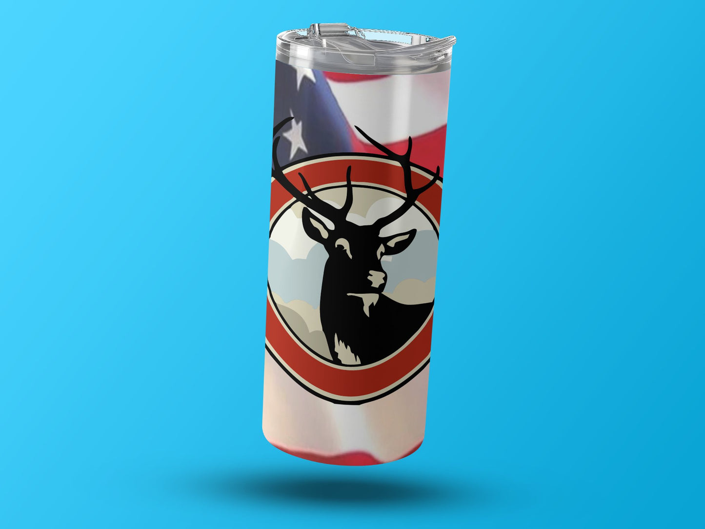 Patriotic Deer Graphic Design Insulated Tumbler product