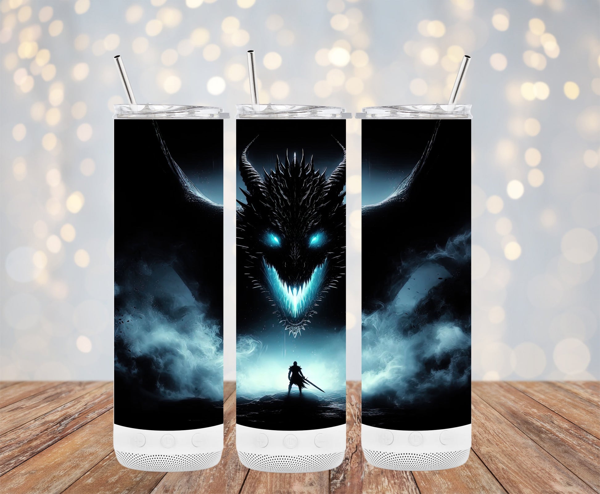 Dragon Glow Tumbler Cup with Straw Travel Mug product
