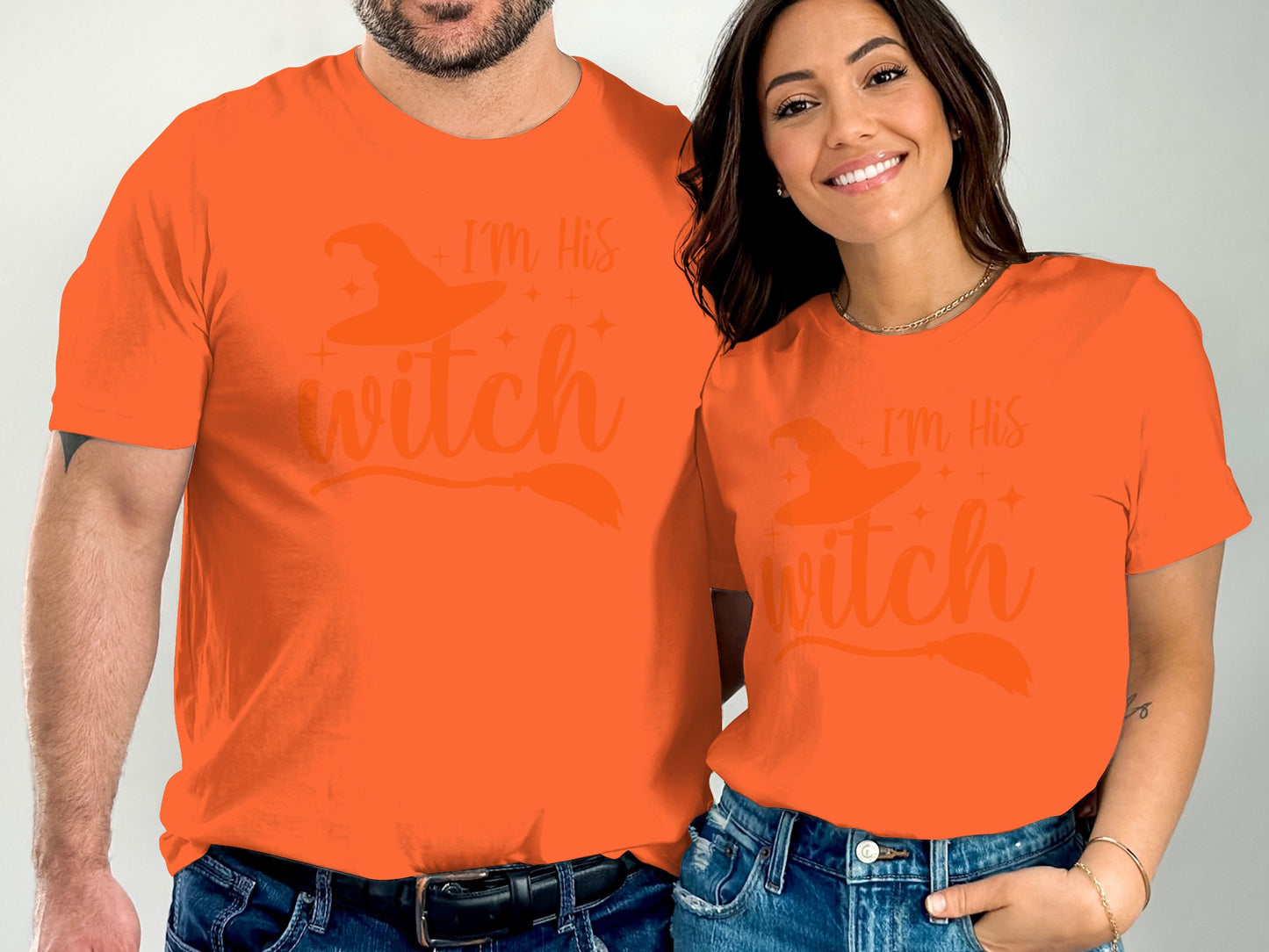 I'm His Witch T-Shirt Apparel Halloween Matching product
