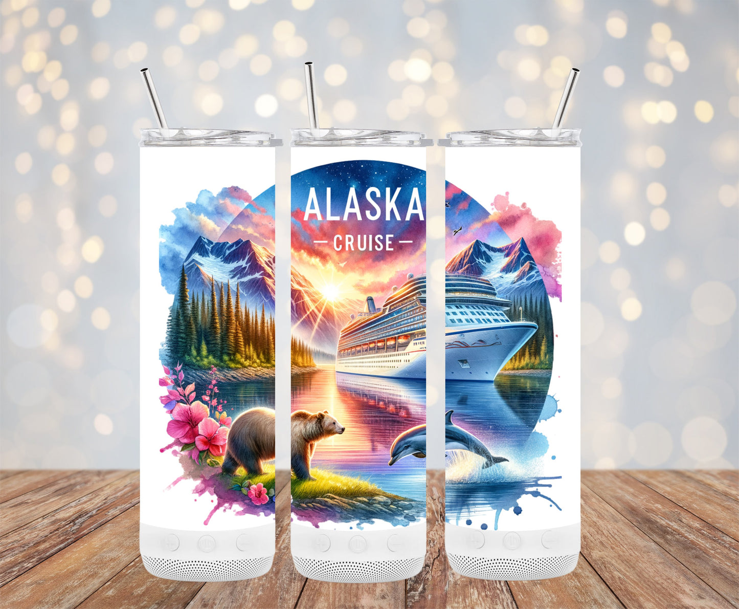 Scenic Alaska Cruise Themed Stainless Steel Product