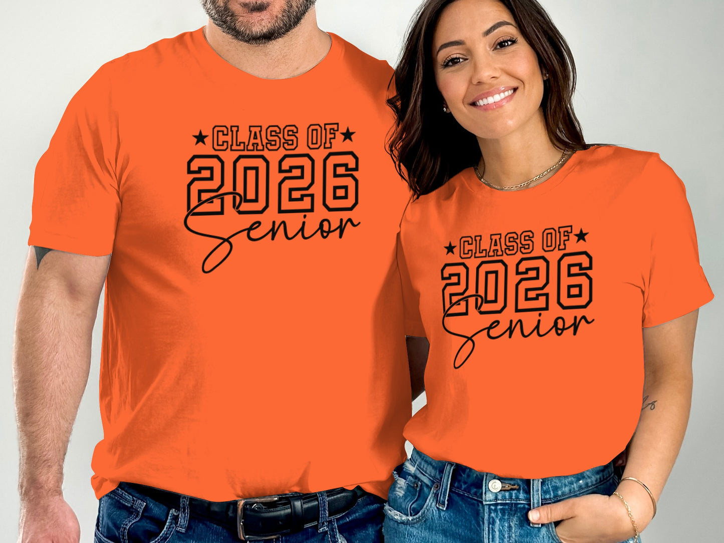 Class of 2026 Senior Matching Couple Shirt product type