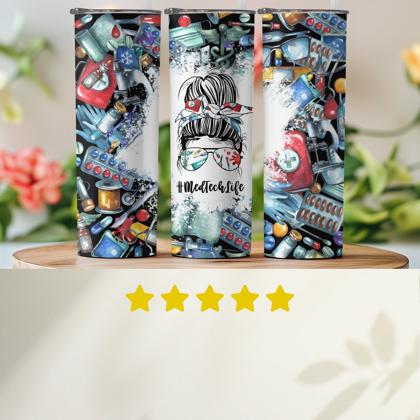 Colorful Med Tech Life Design Insulated Tumbler product