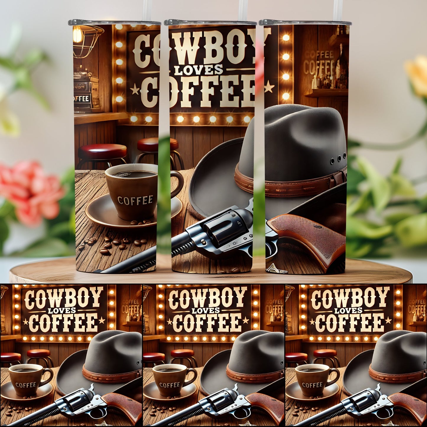 Cowboy Loves Coffee Western Decor Product