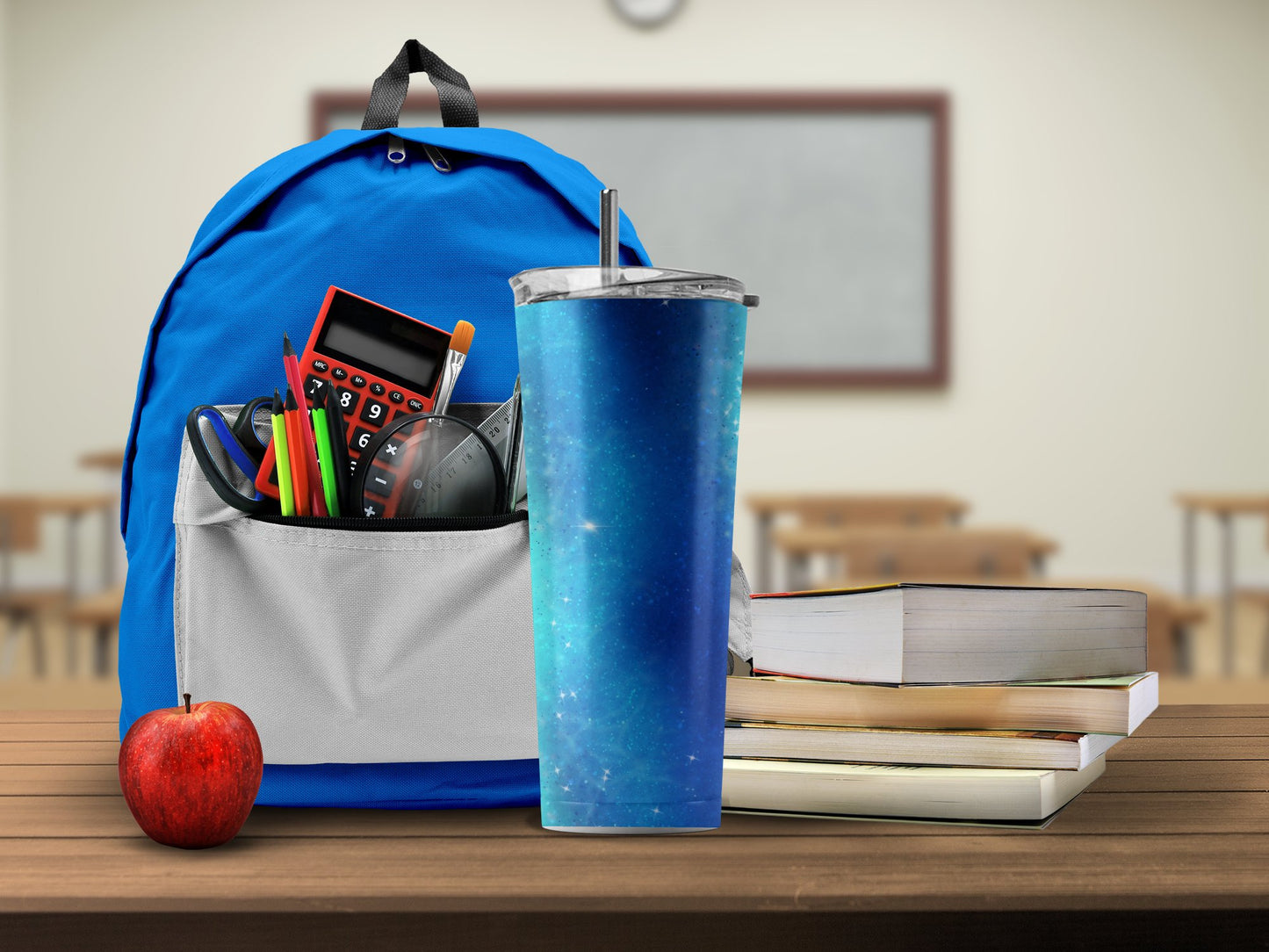 Stylish School Backpack with Multiple Accessories product