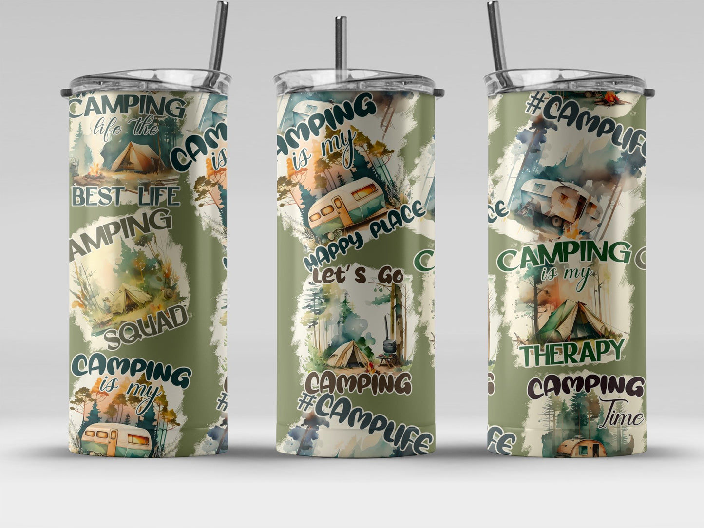 Camping Theme Insulated Tumbler for Outdoor Adventures product