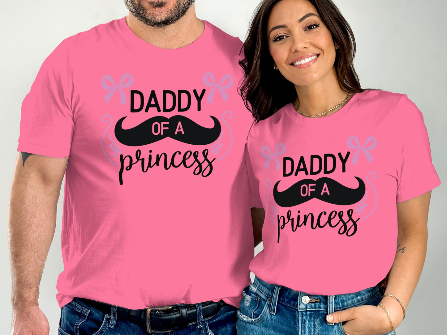 Daddy of a Princess Matching Pink T-Shirt product type