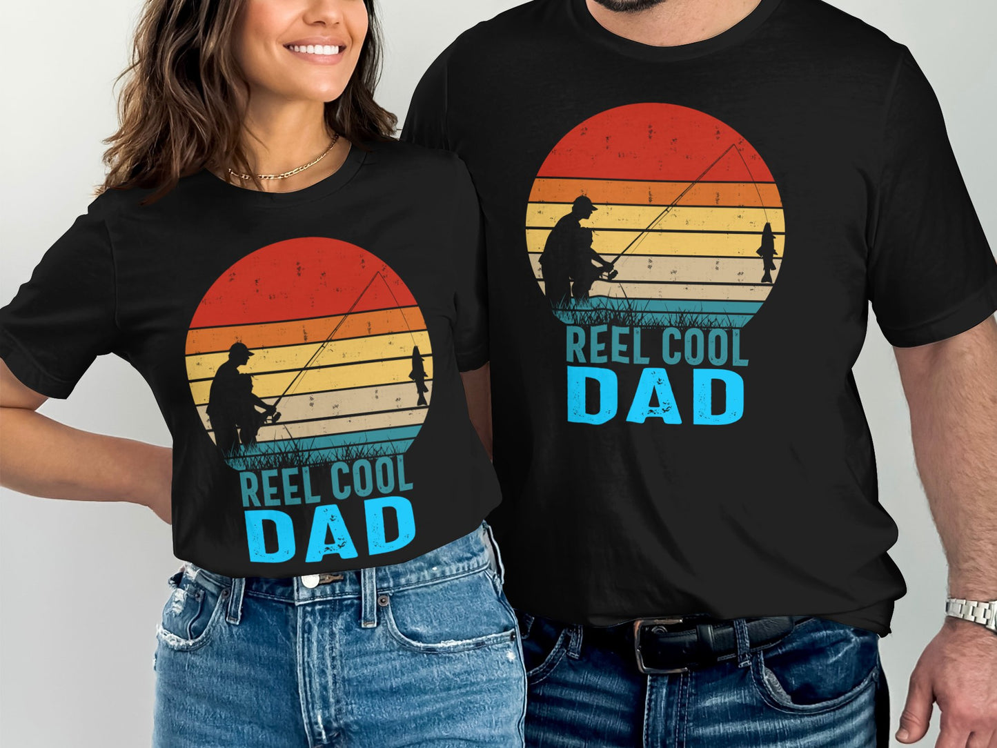 Reel Cool Dad Fishing Themed T-shirt product type