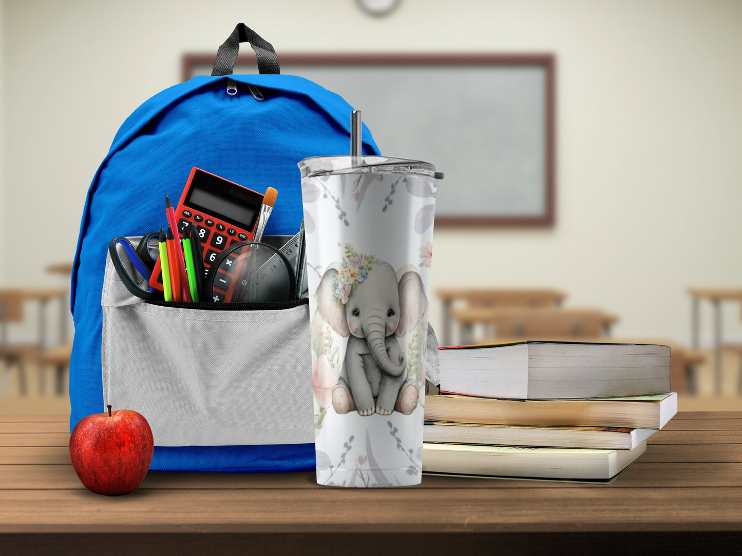 Adorable Elephant Print Tumbler Perfect for Daily Use product type