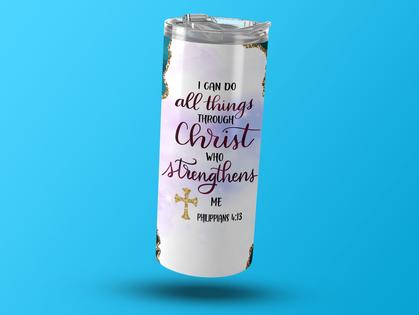 Inspirational Philippians 4 13 Tumbler Product