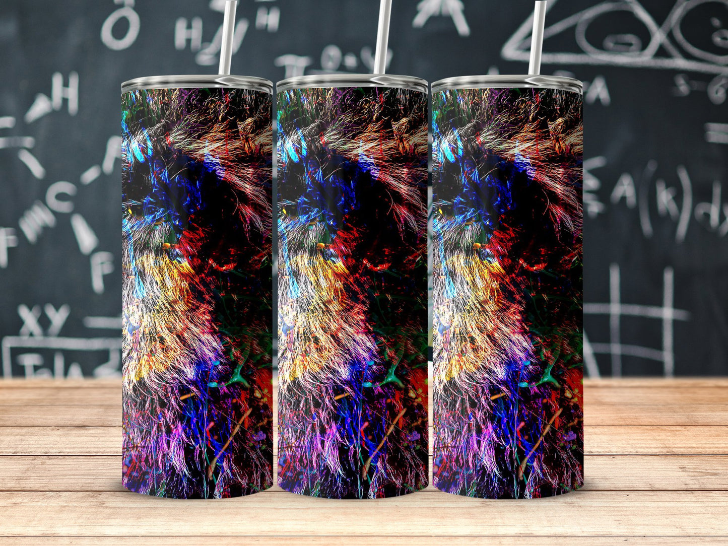 Colorful Abstract Patterned Tumbler Cup product type