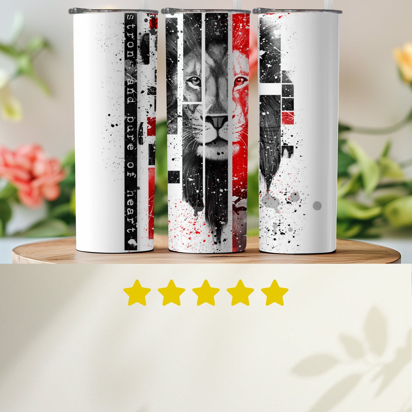 Bold Lion Design Insulated Tumbler Drinkware Product
